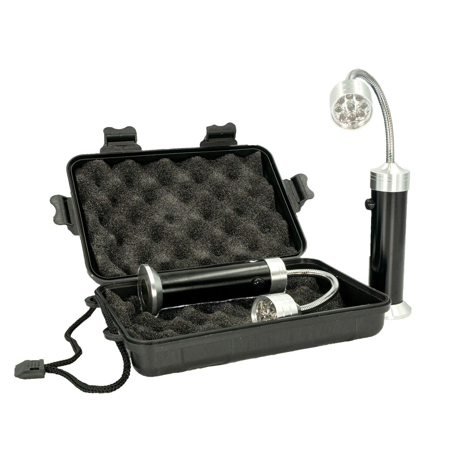 GRILLLEUCHTE Magnetisch LED Aufbewahrungsbox (2.tlg-Set) - Silberfarben, Metall (3.8/3.8/25cm)