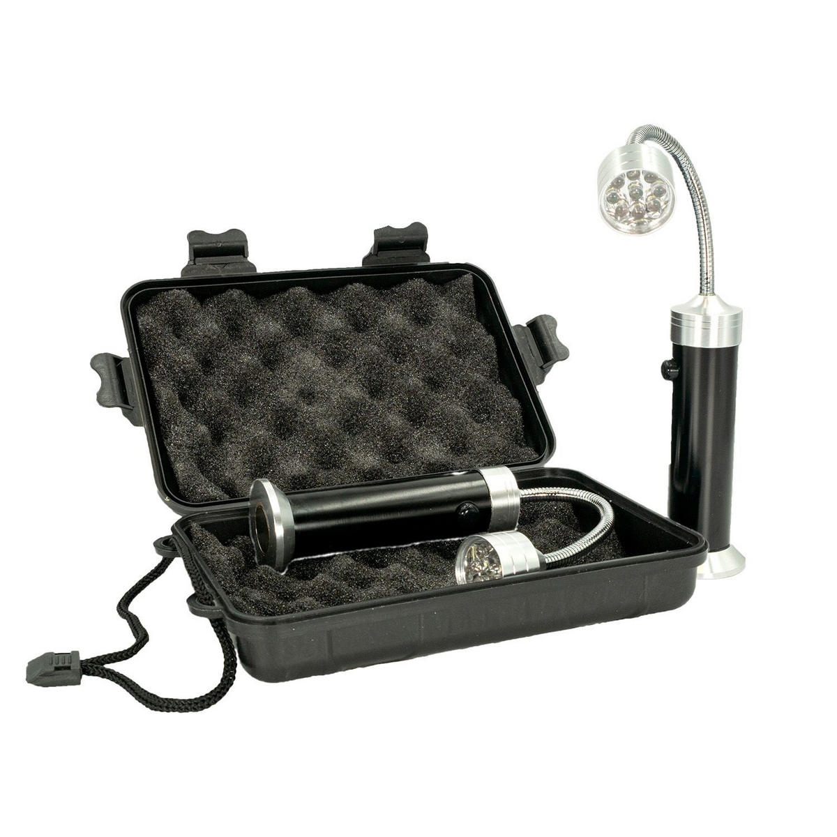 GRILLLEUCHTE Magnetisch LED Aufbewahrungsbox (2.tlg-Set) - Silberfarben, Metall (3.8/3.8/25cm)