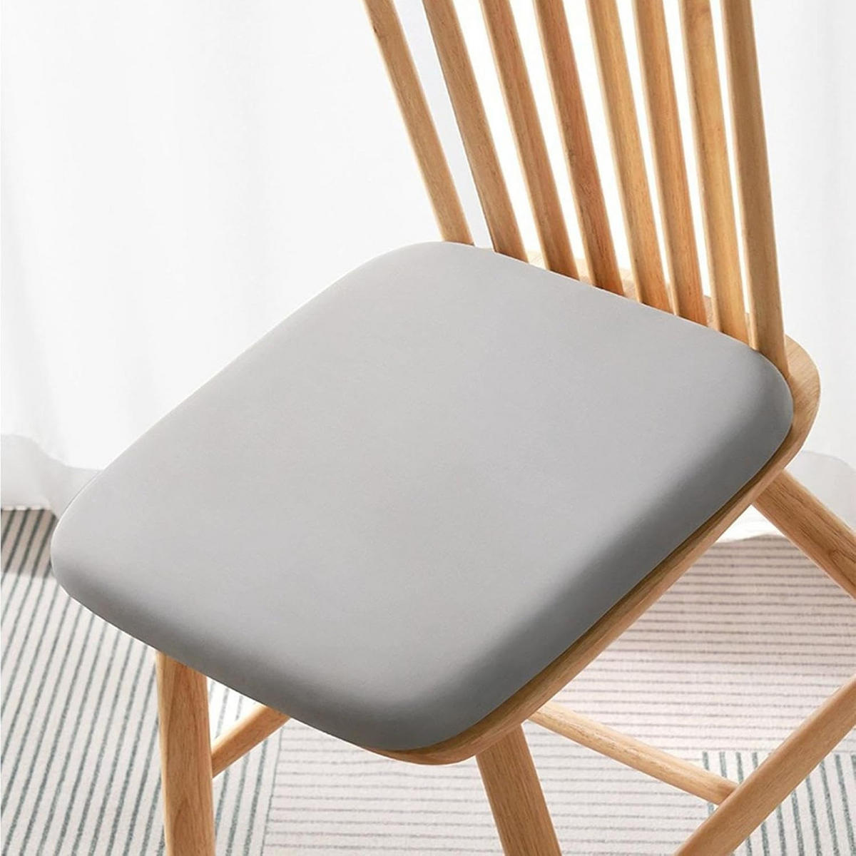 SITZKISSEN aus Memory-Schaum – 40 x 40 x 4 cm-Grau - Grau, Textil (40/40cm)