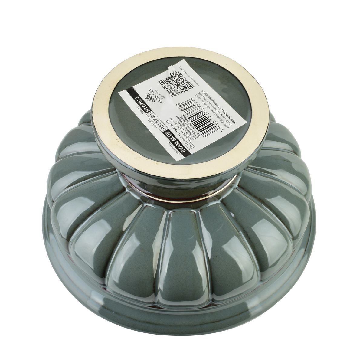 BLUMENTOPF Evam Blau 30/30/18.5 cm Keramik - Blau, Keramik (18.5cm) - Mondex