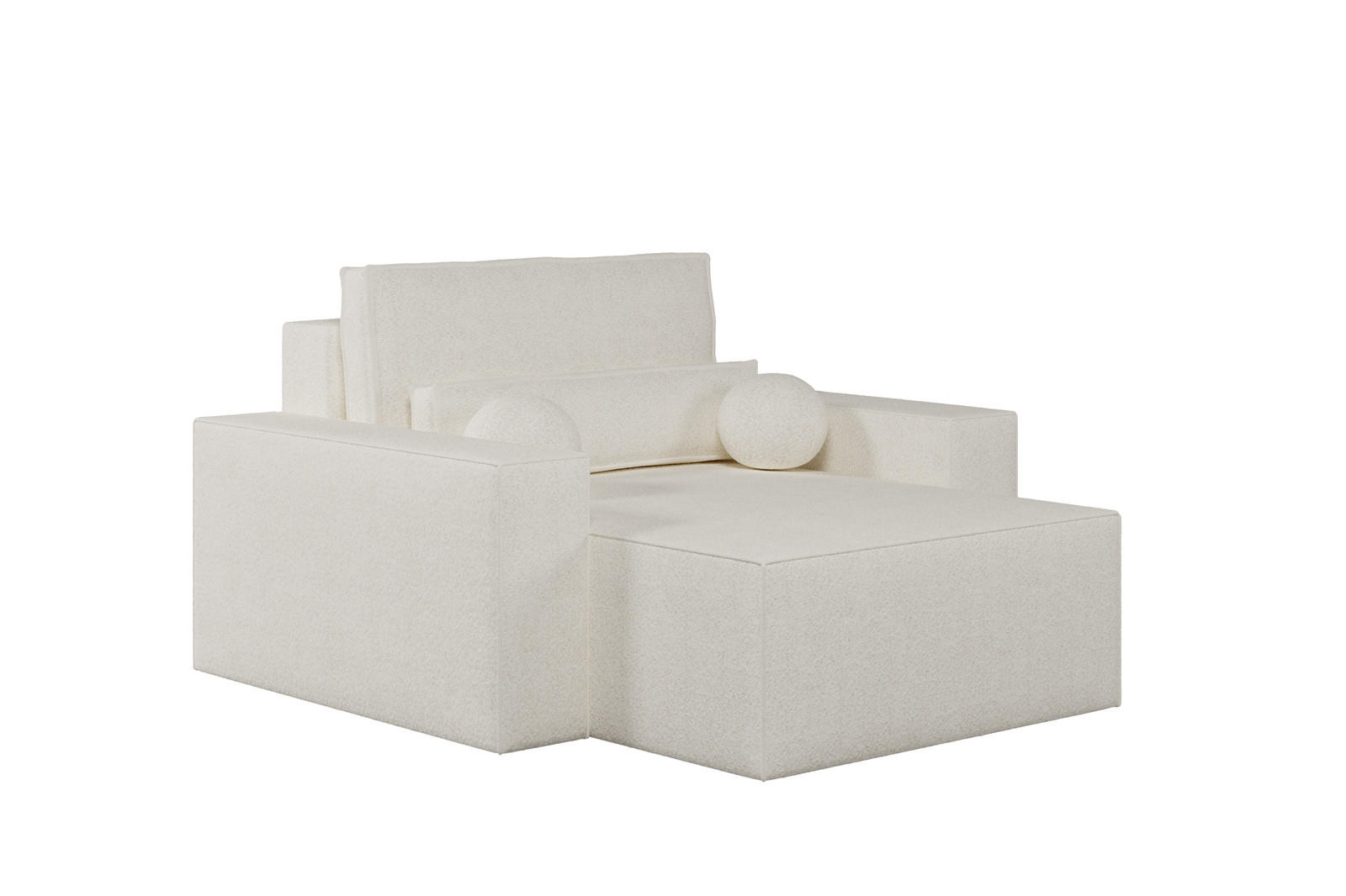 XXL-SESSEL Denver - Weiß - Weiß, Holzwerkstoff (100/85/162cm) - Möblo