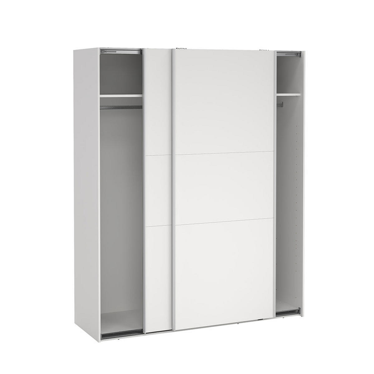 SCHIEBETÜRENSCHRANK, Como, Weiß, Holzwerkstoff, 179 x 67 x 221 cm - Weiß, Holzwerkstoff (179/221/67cm) - ebuy24