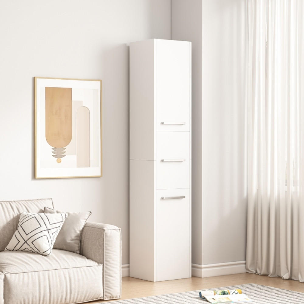 SCHRANK weiß 30/170/30 - Weiß, Holzwerkstoff (30/170/30cm)
