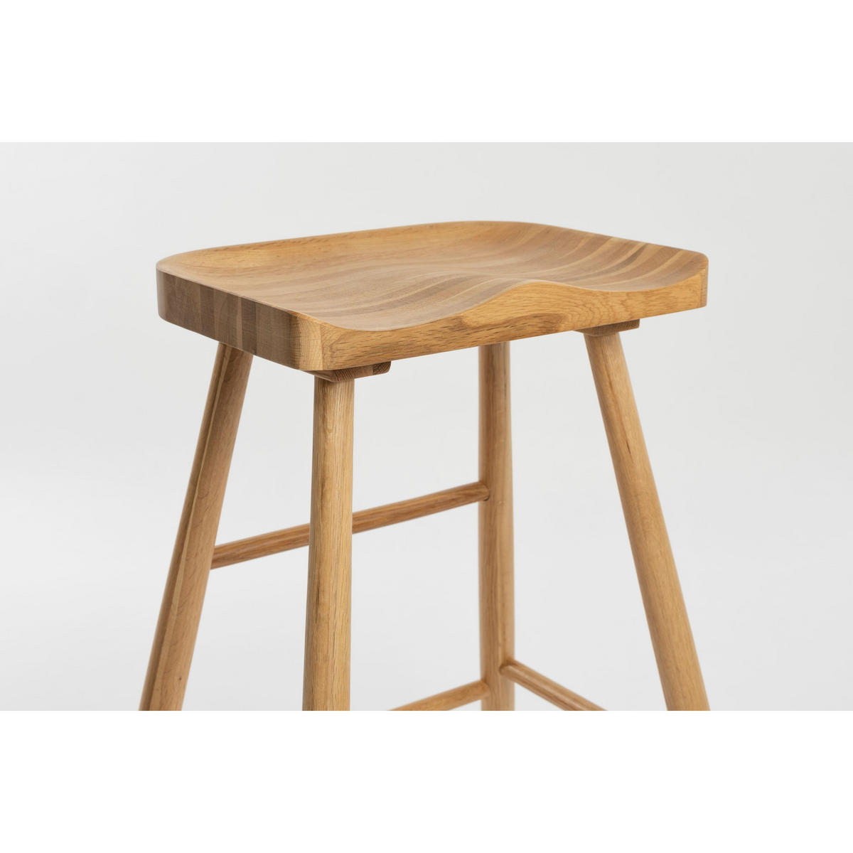 BARTRESENHOCKER aus Holz, H65,5 cm - Vander - color_light_wood - Eschefarben, Holz (50/64/39cm) - Drawer