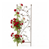 RANKGITTER Braun Stahl pulverbeschichtet 150x50 cm - Braun, Metall (50/150/1cm) - Relaxdays
