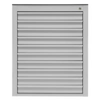 SCHUBLADENSCHRANK Kobra mit 10 Schubladen + Gummiauflage 90x71x55cm Lichtgrau - Grau, Metall (71/90/55cm) - PROREGAL