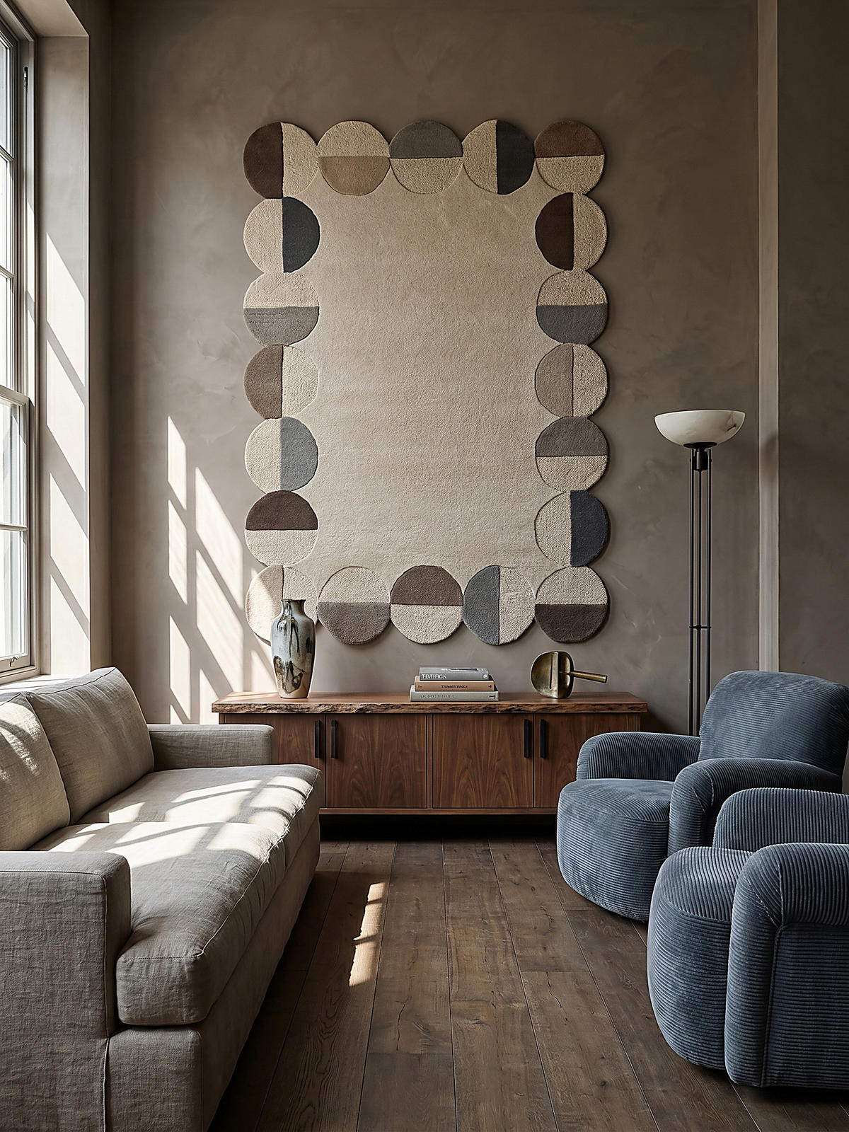 TEPPICH aus Wolle HALLEIN in Natur, geometrisch, 160 x 230 cm - Beige, Textil (160/230cm) - KADIMA DESIGN