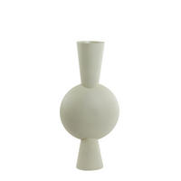 VASE Kavandu Grau 37,5/22/81 cm - Grau, Metall (79.5cm) - Light & Living