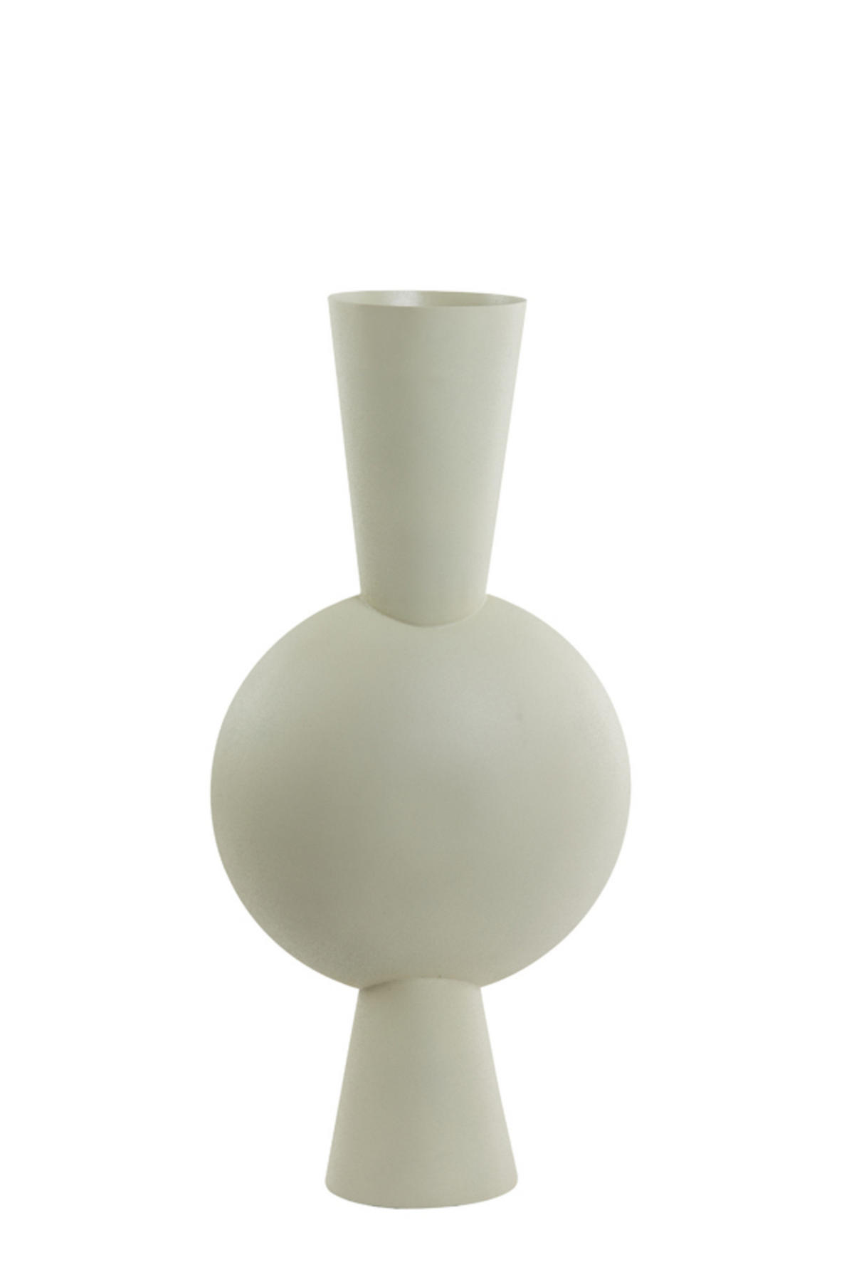 VASE Kavandu Grau 37,5/22/81 cm - Grau, Metall (79.5cm) - Light & Living