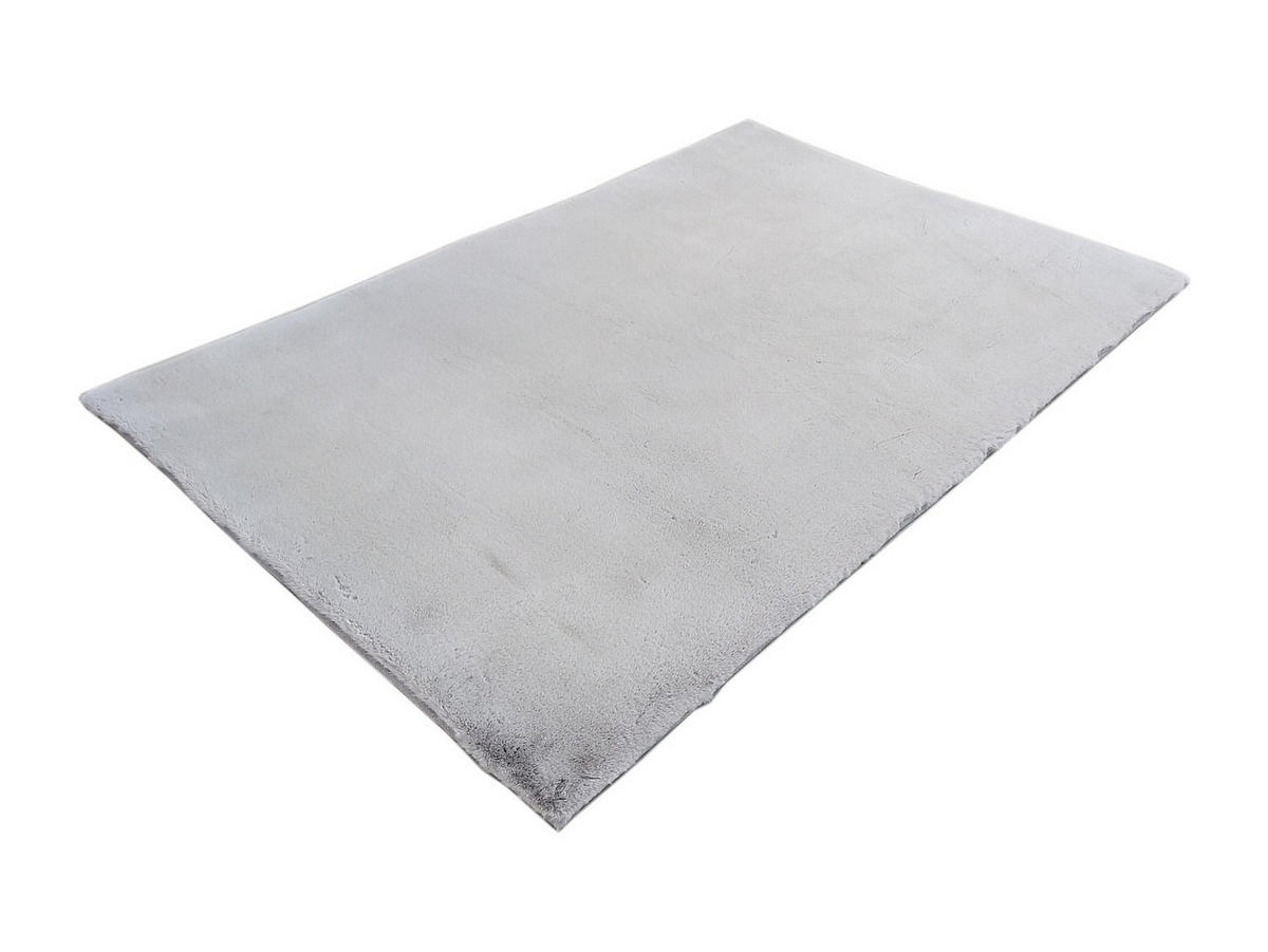 WOHNZIMMERTEPPICH - 230 cm x 160 cm - stoff - hellgrau Bunny - Hellgrau, Textil (230/160cm) - Vente-Unique