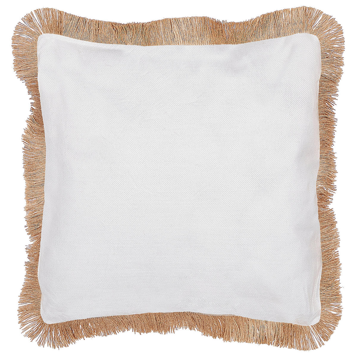 DEKOKISSEN 2er-Set Beige 45/9 cm Geranium - Beige, Textil (45/45cm) - Beliani