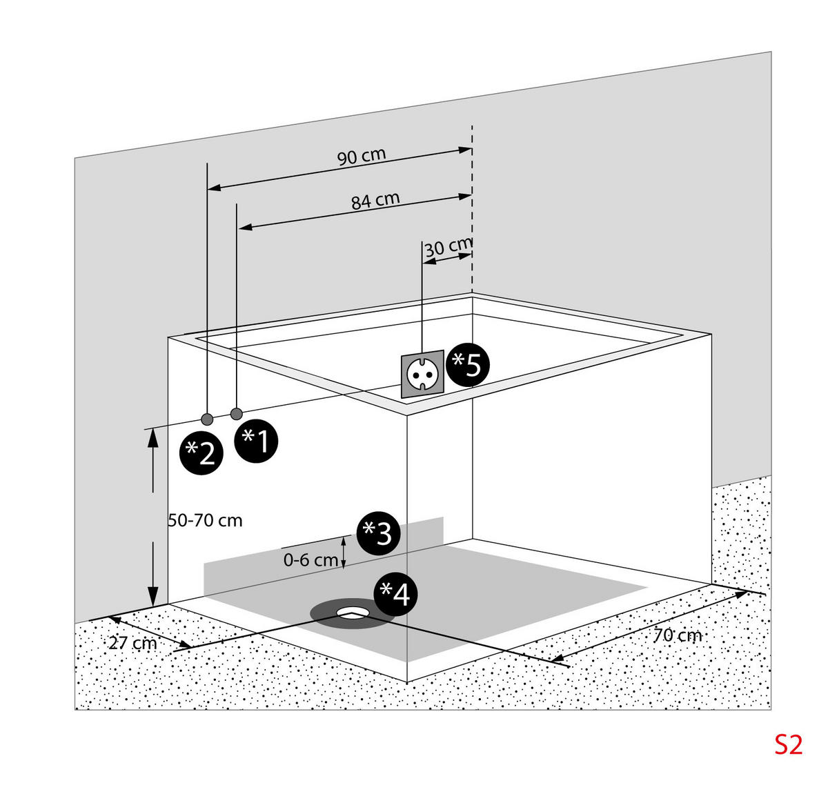 SITZWANNE Whirlpool mit Tür S02WP-TH-C-R - Weiß, Glas/Kunststoff (100/113/78cm) - AcquaVapore by Sandra Jentho