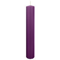 RILLEN KERZEN Brombeer 300 x Ø 45 mm, 4 Stück - Brombeere, Paraffin (8/15/15cm) - Wiedemann Kerzen