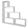 REGAL Jaén Hochglanz Weiß 6 Fächer - Weiß, Holzwerkstoff (145/145/29cm) - VS Venta-stock