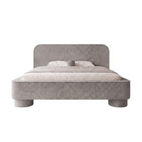 POLSTERBETT SALNUK 200x200 cm, Taupe - Taupe, Textil (200/200cm) - Fedve