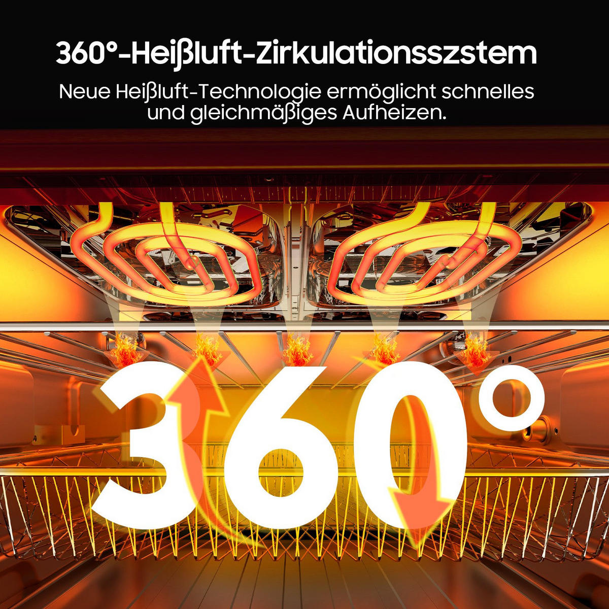 HEISSLUFTFRITTEUSE 23L - Schwarz, Metall (39.5/40/39.4cm) - Aimax