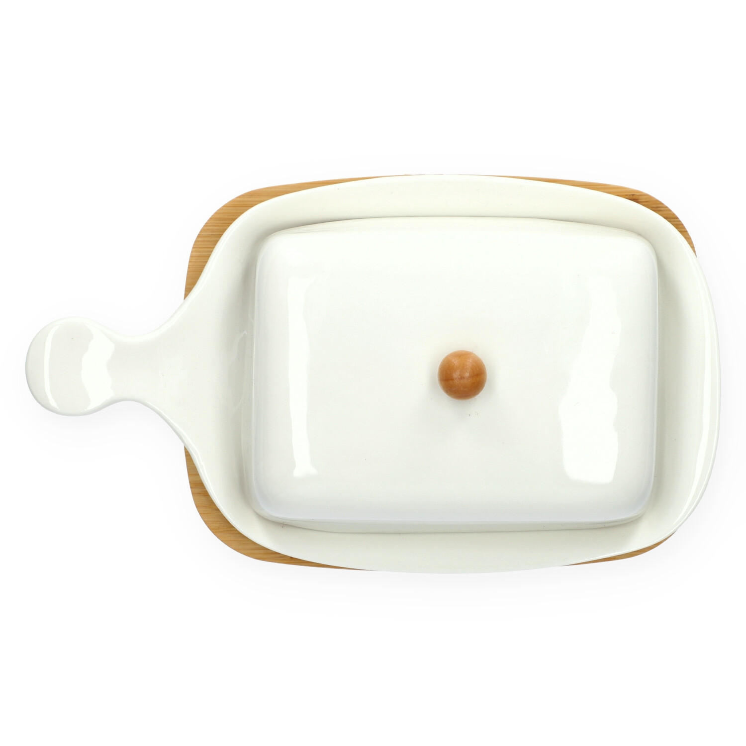 BUTTERDOSE Fincan 22 cm - Weiß, Keramik (13/7/22cm) - Homla