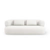 SOFA Jenny aus Chenille-Stoff leichtes beige 3 Sitzplätze - Creme, Textil (90/73/178cm) - Micadoni