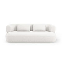 SOFA Jenny aus Chenille-Stoff leichtes beige 3 Sitzplätze - Creme, Textil (90/73/178cm) - Micadoni
