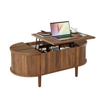 COUCHTISCH aus MDF 100x48x53,5 cm in Nussbaum mit höhenverstellbarer Tischplatte - Nussbaumfarben, Holzwerkstoff (100/48/53.5cm) - Modfu