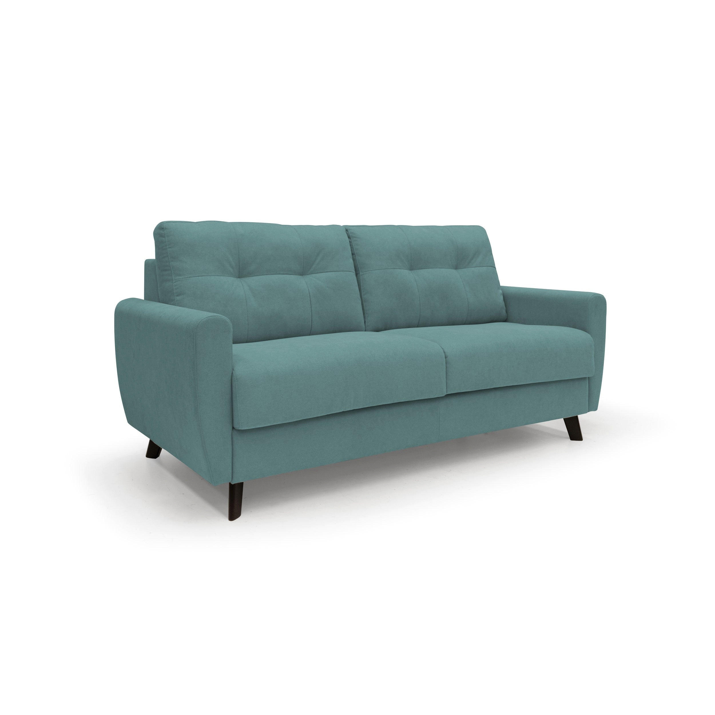 SCHLAFSOFA Callisto - Petrol, Textil/Metall (208/97/96cm) - Divani.store