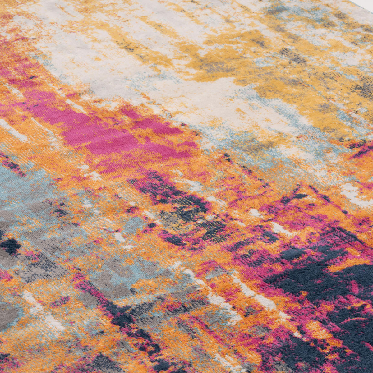 WEBTEPPICH Ray Multi - Orange, Textil (120/170cm) - Kukoon Rugs