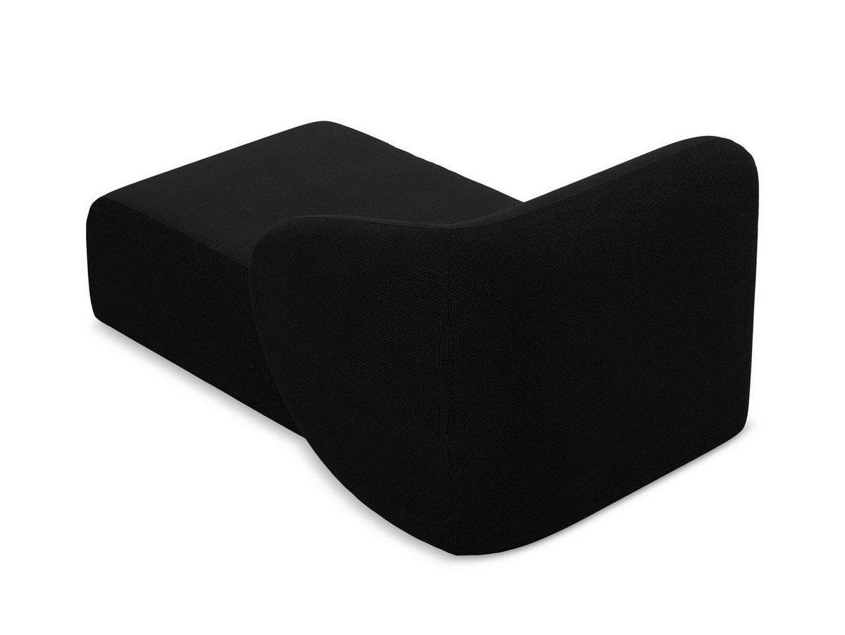 ECKSOFA Links Bouclé Stoff Grau - Silberfarben/Schwarz, Holzwerkstoff/Kunststoff (248/166cm) - Makamii