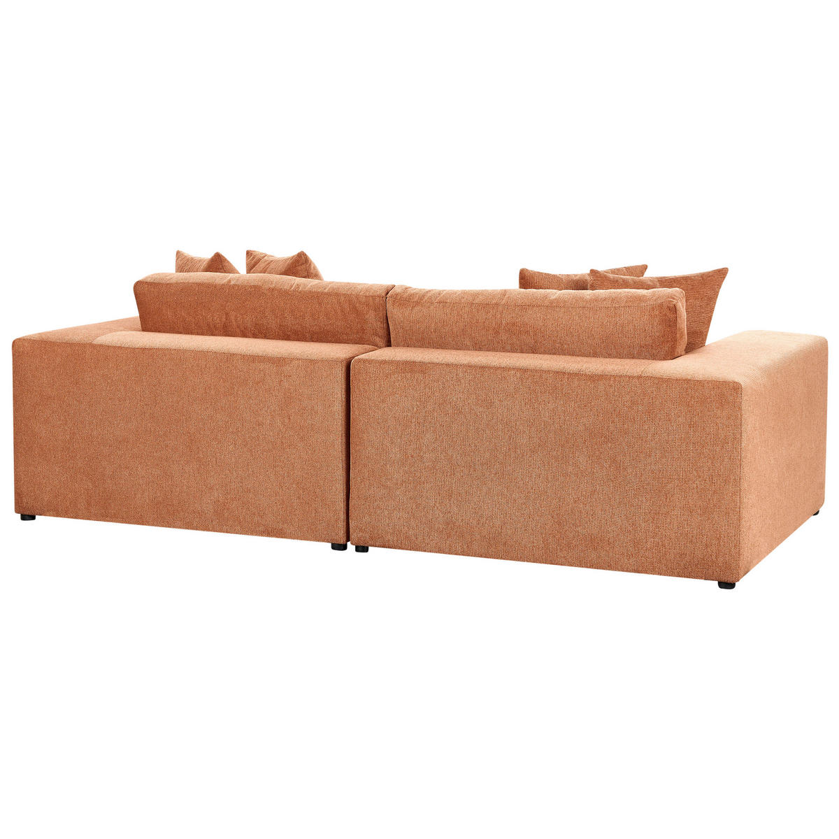 3-SITZER-SOFA orange mit Kissen Glorvika - Orange, Textil (240/58/120cm) - Beliani