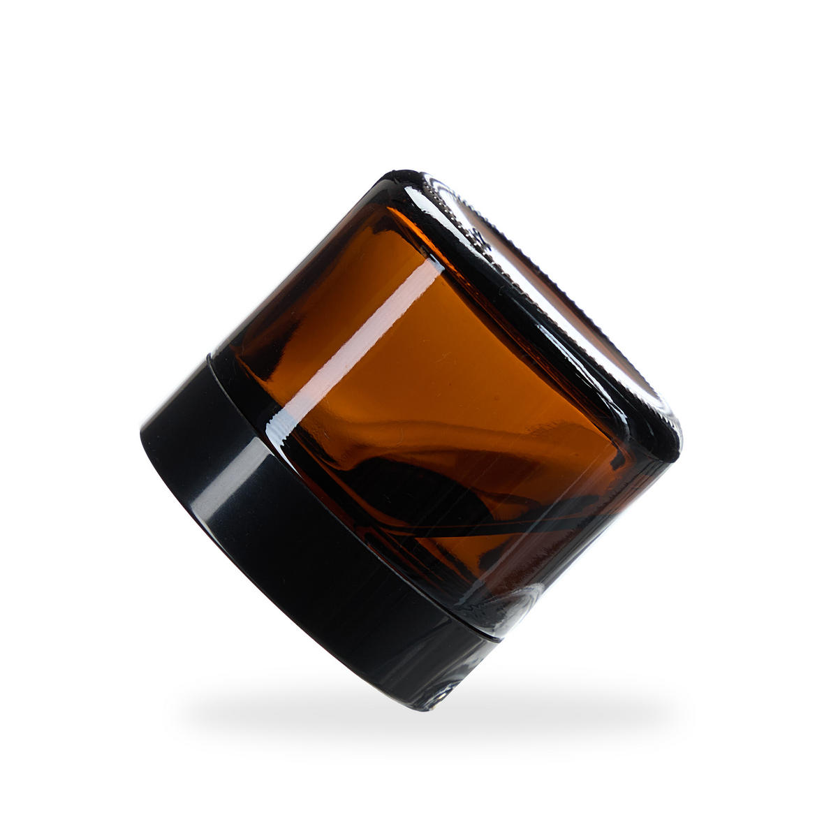 SALBENTIEGEL-SET - Braun, Glas/Kunststoff (5.5/5/5.5cm) - Relaxdays