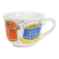SUPPENSCHALE Heiße Suppe in Bunt - 600 ml - Multicolor, Keramik (12.7/16.2/9.7cm) - Blond Amsterdam