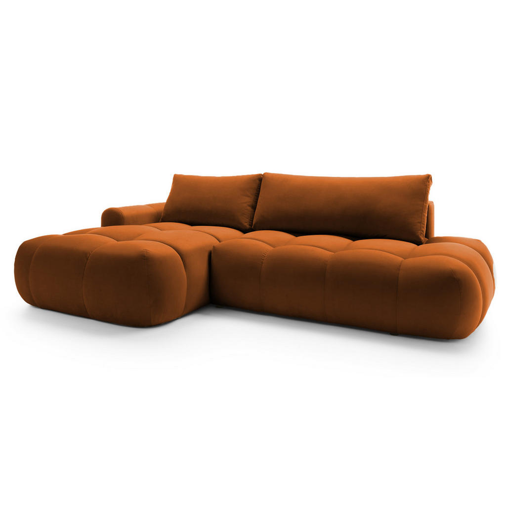 Thumbnail - Selsey Ecksofa, Kupfer, Textil, L-Form, Ottomane links, 284x167 cm, Wohnzimmer, Sofas & Couches, Wohnlandschaften, Eckso...