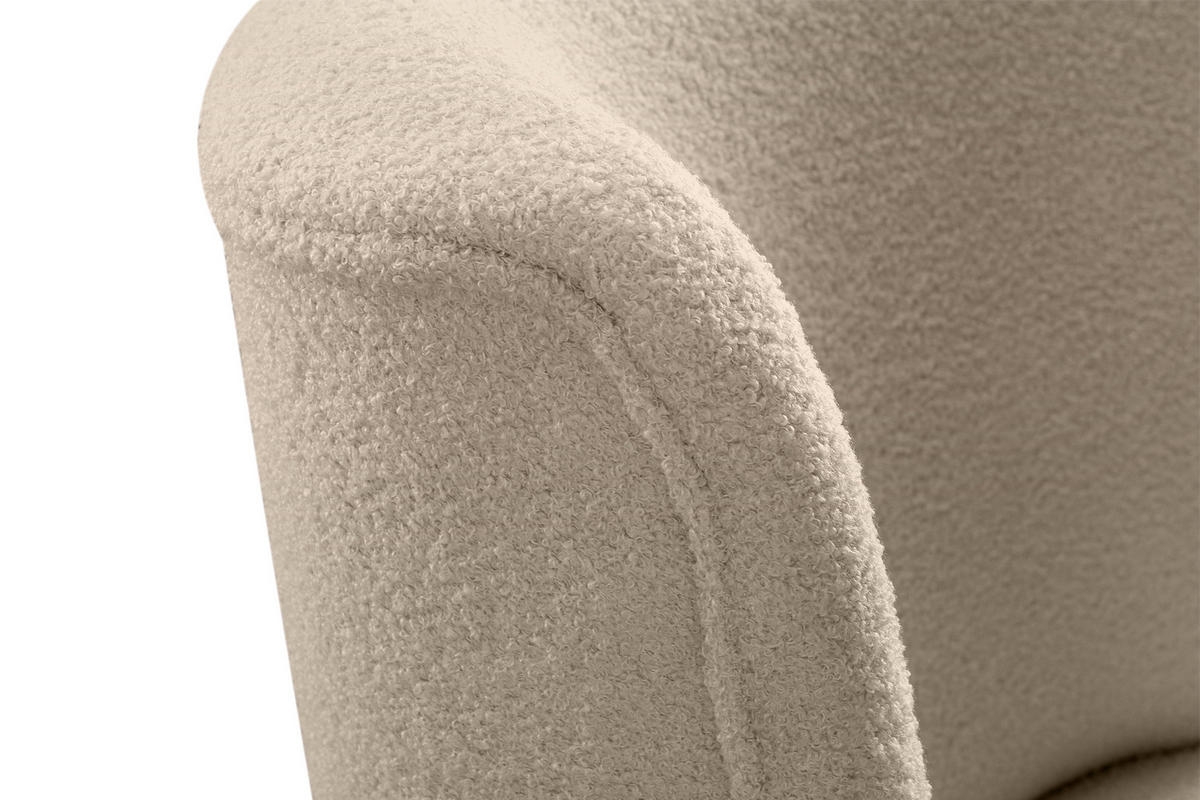 COCKTAILSESSEL APPA auf hohen Beinen aus Buchenholz gebeizter Eiche, Beige/Eiche Dekor - Eichefarben/Beige, Holz/Textil (63/89/65cm) - KONSIMO®