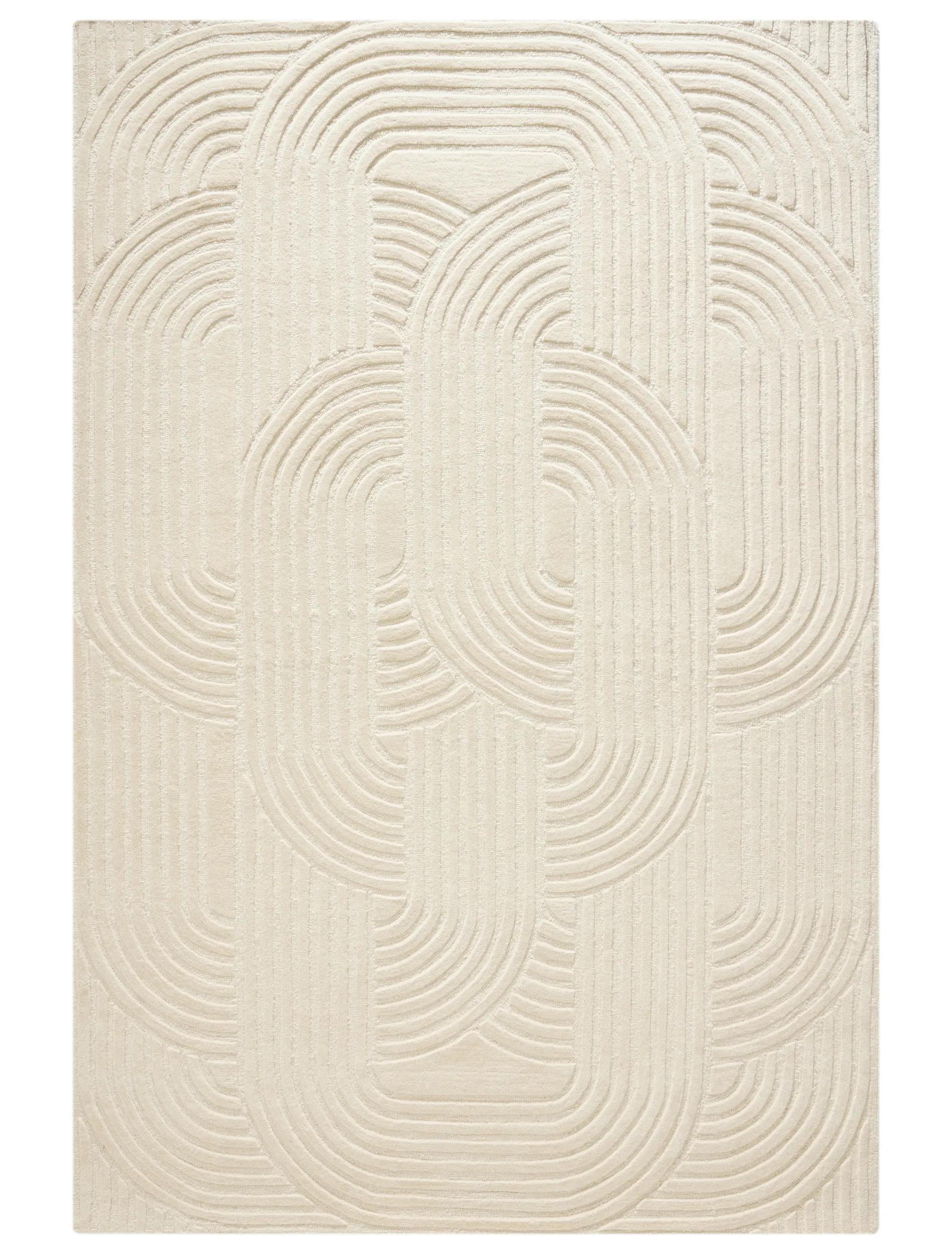 WOLLTEPPICH Nuria Cream 160x230 cm - Creme, Textil (160/230cm) - benuta Pure