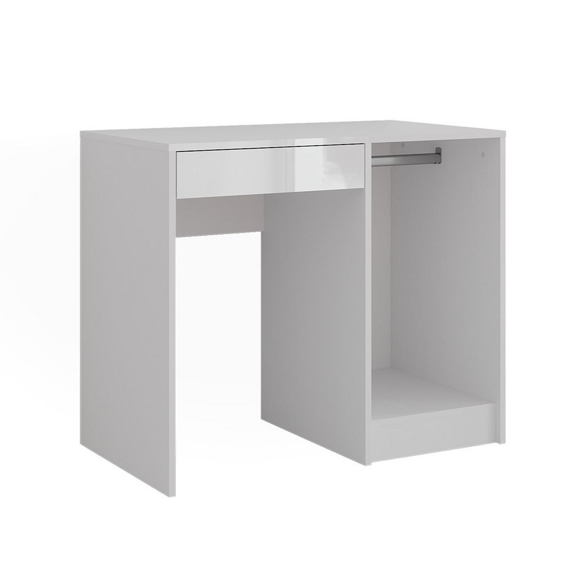 TOALETNÍ STOLEK Sherry Bílá/bílý vysoký lesk - vysoce lesklá bílá, kompozitní dřevo (89.8/76/50.1cm) - Vicco