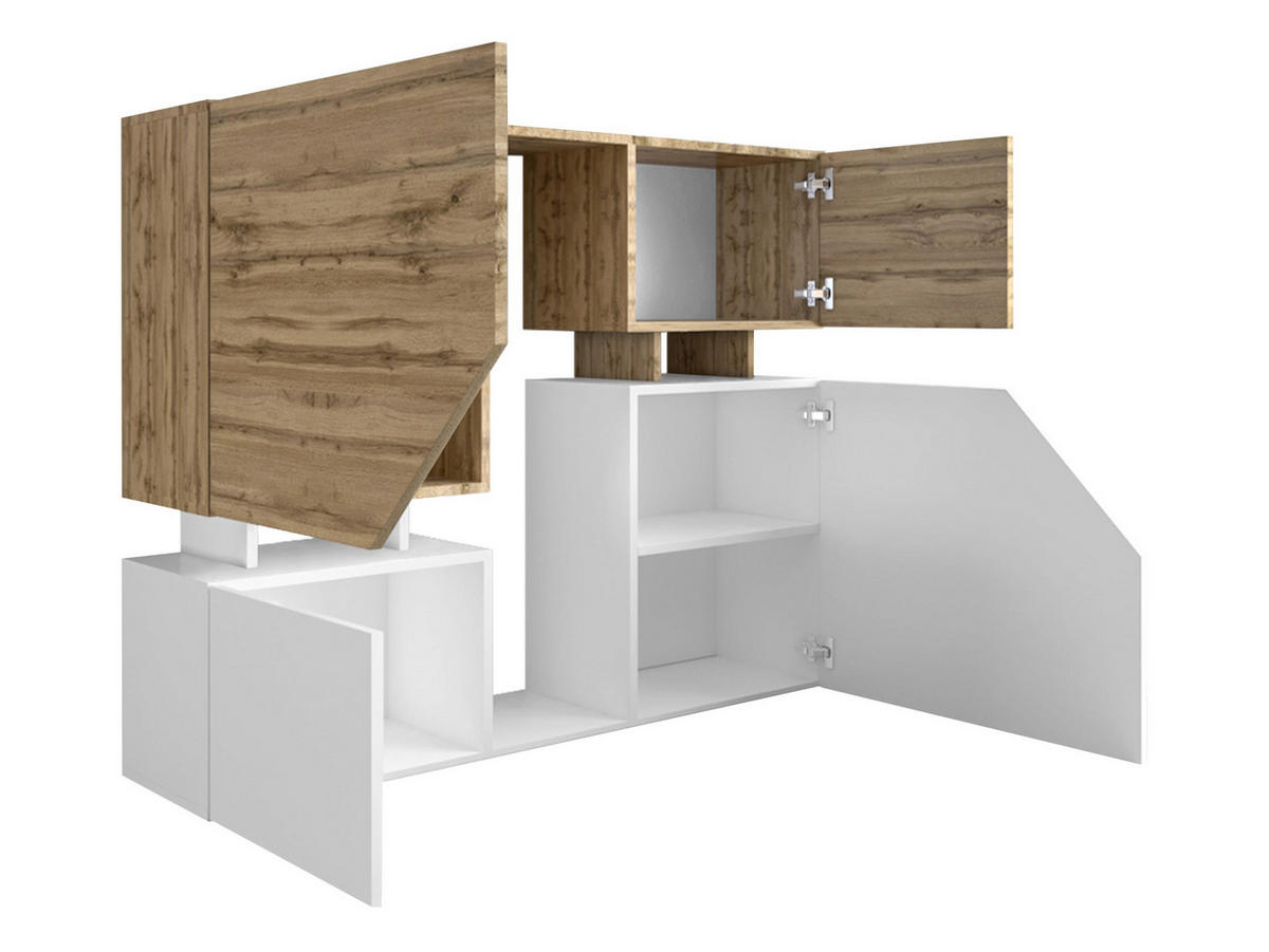 KOMMODE Ceelias - Anthrazit, Holzwerkstoff (120/100/35cm) - MIRJAN24
