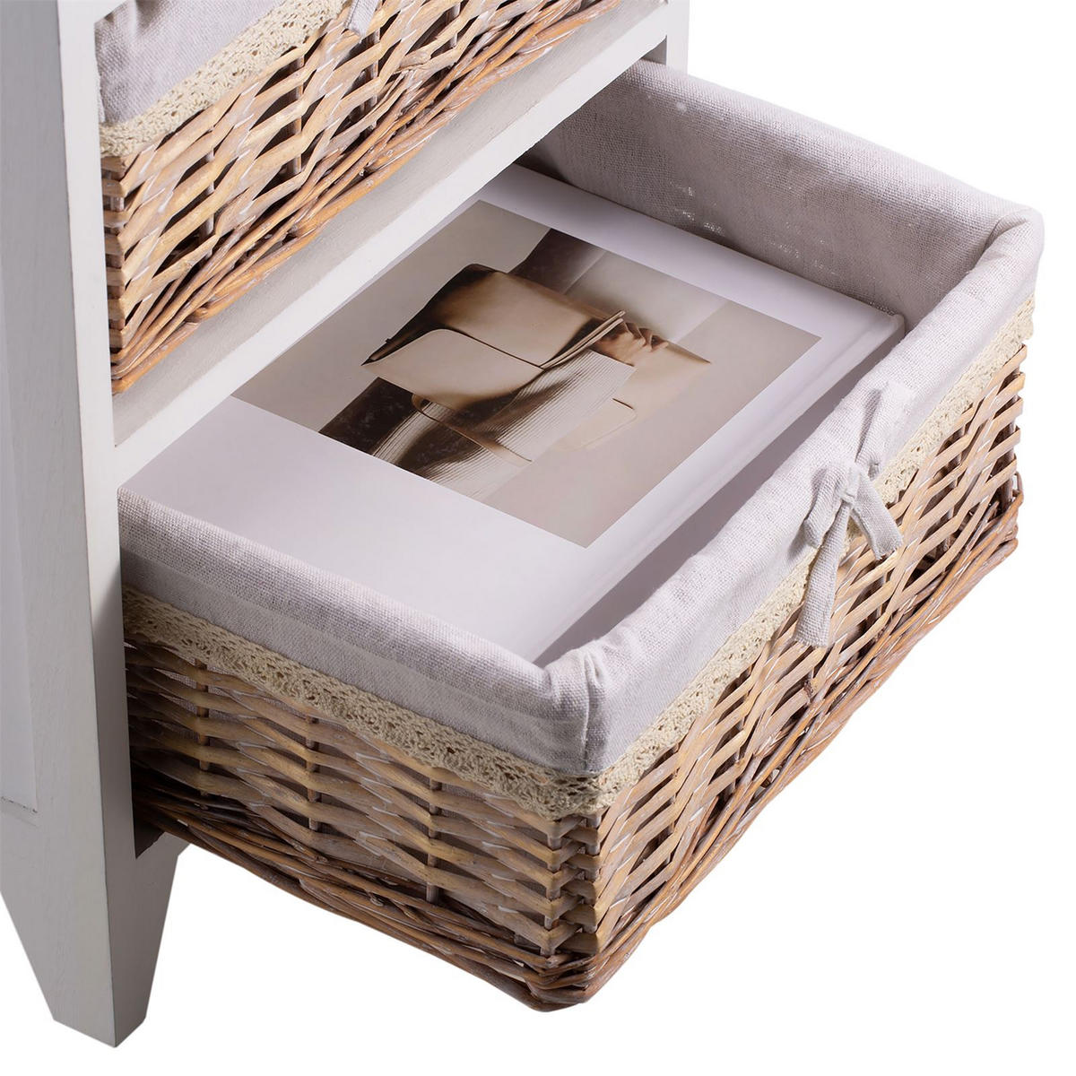NACHTTISCH PROVENCE - Braun, Holz (42/63/31cm) - CARO-Möbel