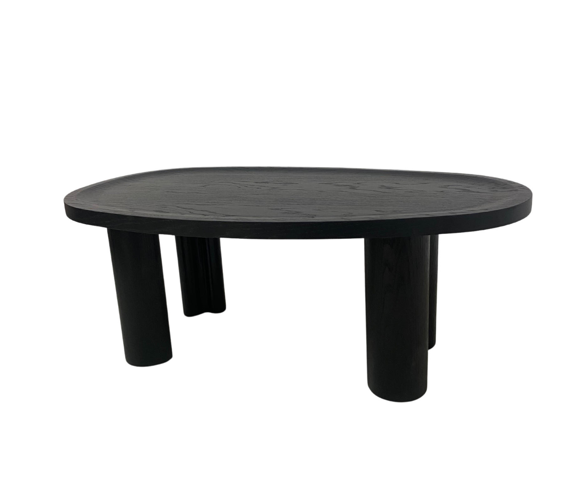 COUCHTISCH OVALI, Modernistisch und Stabil Schwarz - Schwarz, Holz (69/100/39cm) - Kaiser Möbel