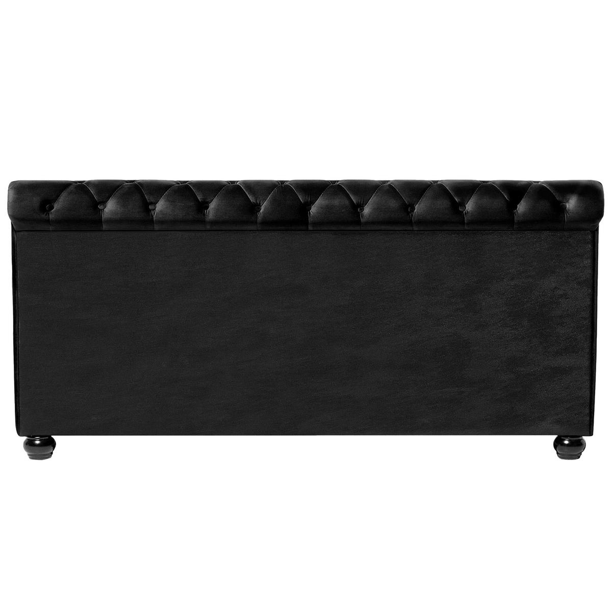 WASSERBETT 160/200cm Schwarz Avallon - Schwarz, Textil (160/200cm) - Beliani