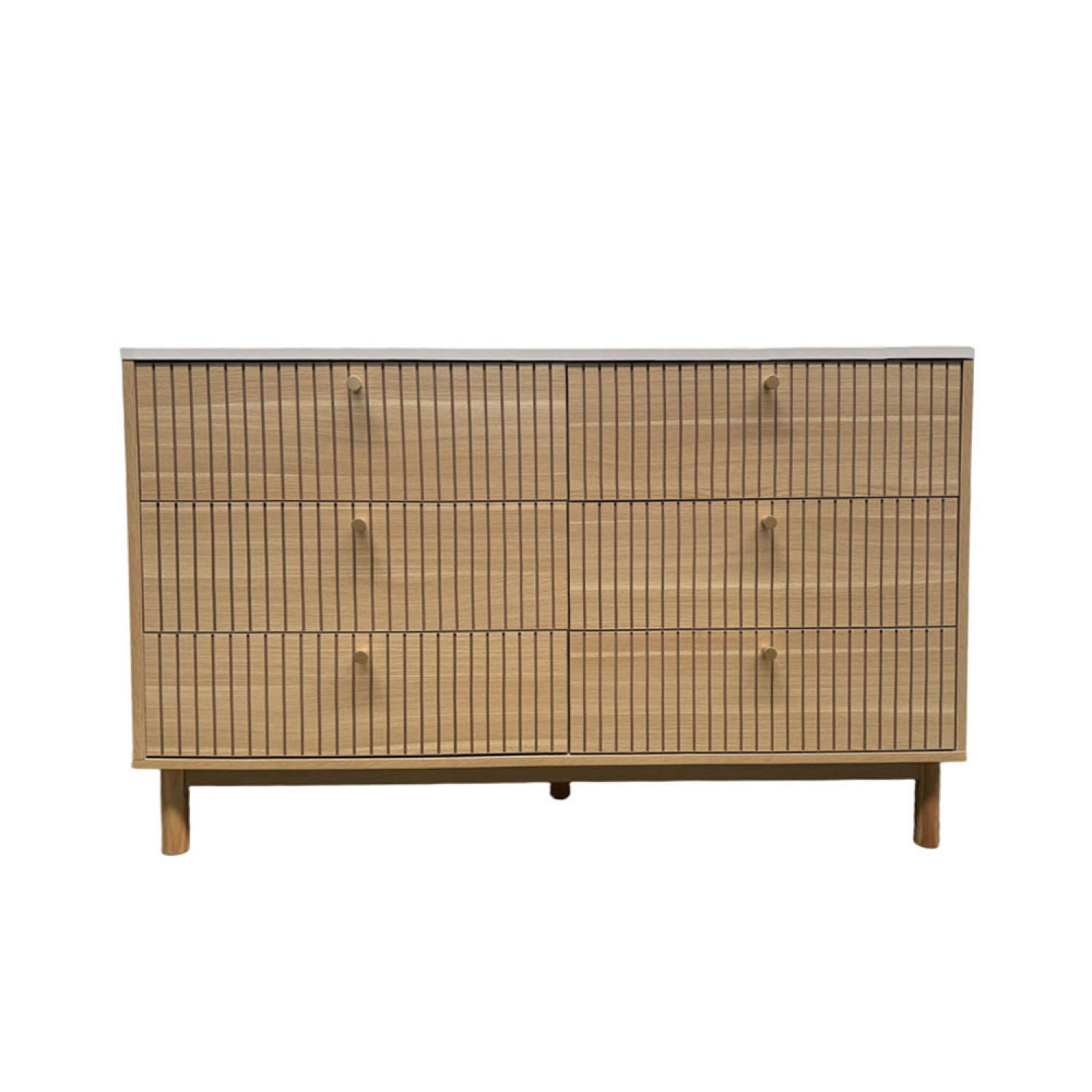SIDEBOARD Brox Weiß Länge 120 cm - Weiß, Holz (120/40/75cm) - Concept Usine