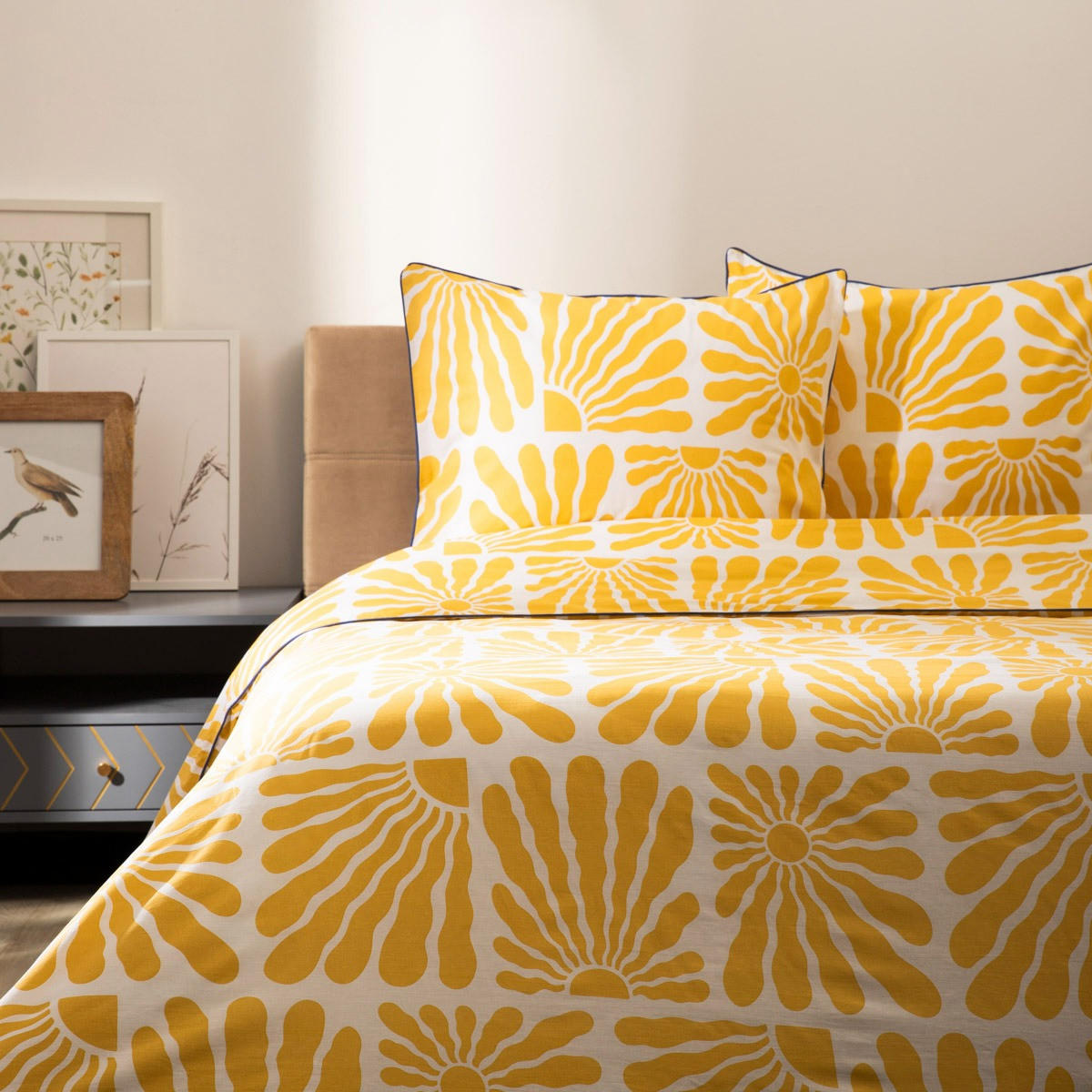 BETTWÄSCHE Maguti 160/200 cm - Gelb, Textil (160/200cm) - Homla