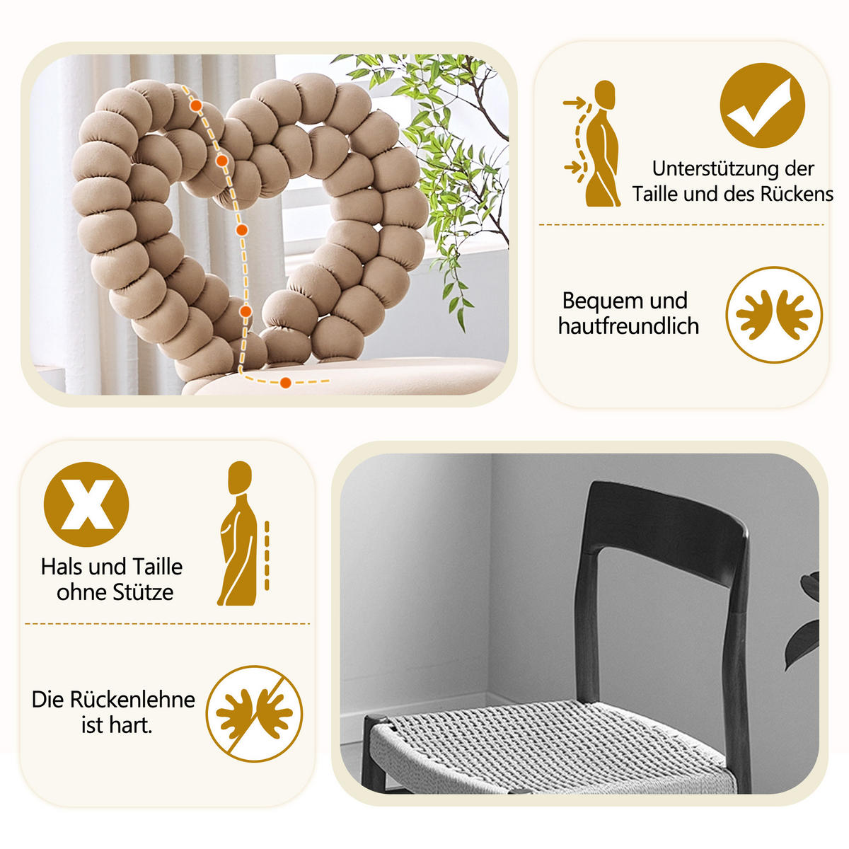 STÜHLE 2er-Set Esszimmerstuhl,Samt,Metall,Beige - Hellbraun, Textil (54/81/44cm) - LVHOM