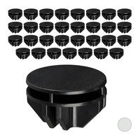 VERBINDUNGSSTÜCKE Steckregal - Schwarz, Kunststoff (3.7/2.4/3.7cm) - Relaxdays