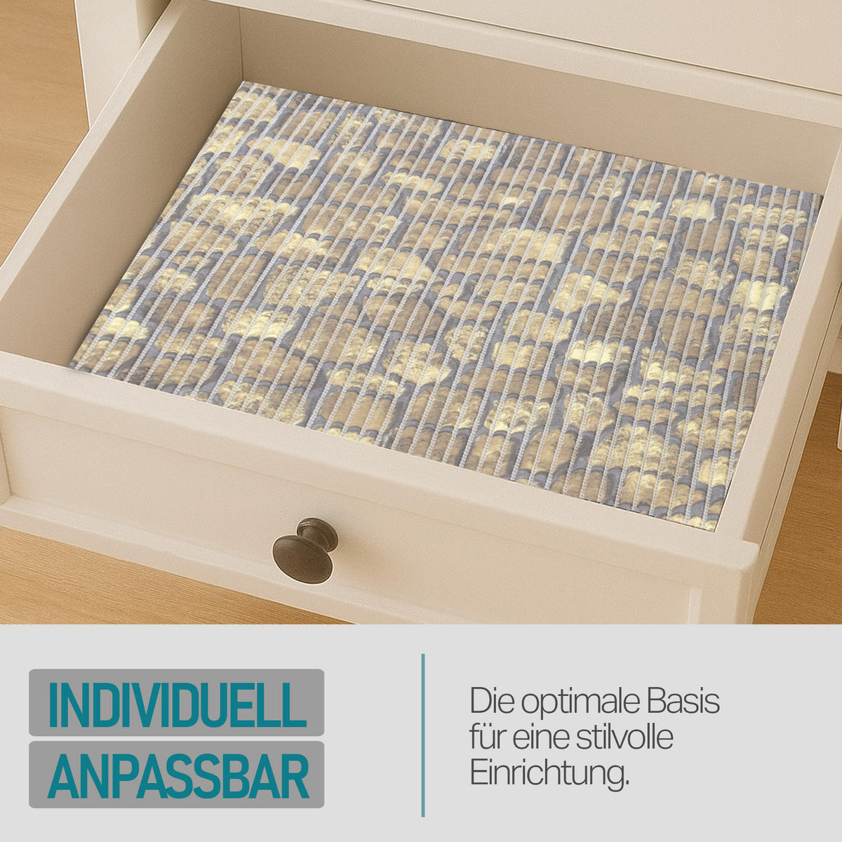 SCHUTZUNTERLAGE Weichschaum auf Rolle 0,65x15 m Bruchstein Beige - Hellbraun, Kunststoff (65/1500cm) - Bestlivings