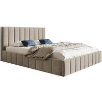 BETT Beige OLDO 10 Gepolstert Mit Bettkasten 120x200 cm - Beige, Textil (120/200cm) - Sepro Meble