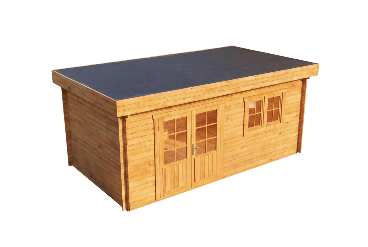 GARTENHAUS Holz Spree Compact - Pinienfarben, Holz (520/228/320cm) - Alpholz