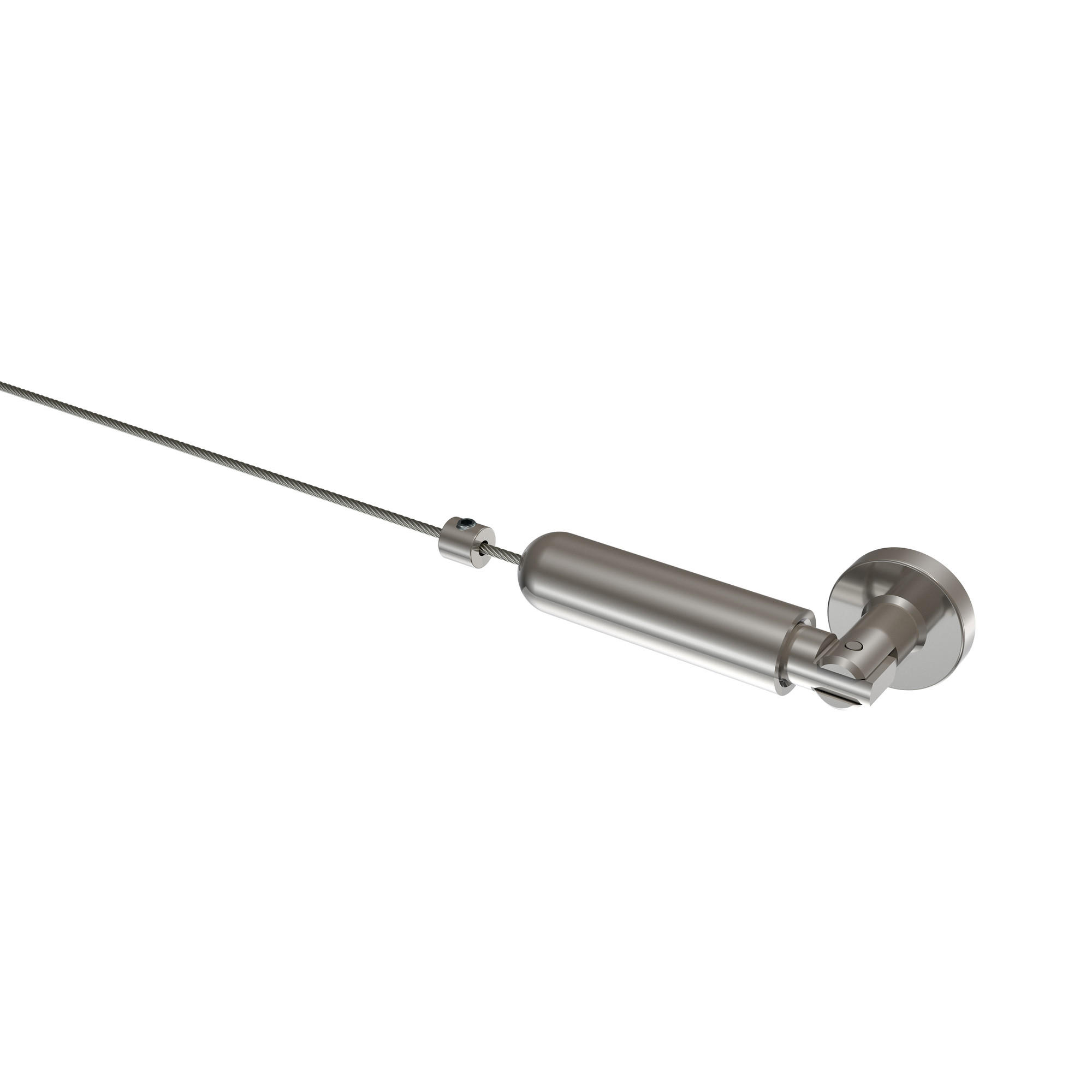 SEILSPANNGARNITUR/SEILSPANNER-SET Davis 500 cm Seil, Vernickelt - Silberfarben, Metall (2.5/2.5/5cm) - INTERDECO