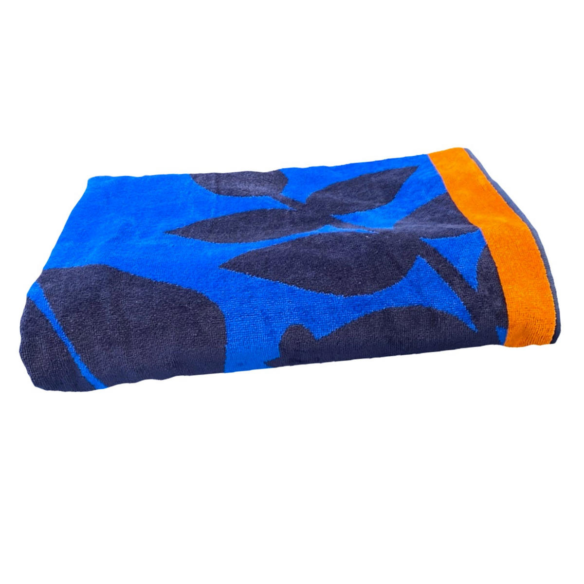STRANDTUCH Frottee Velours Jacquard Sunday 140x180 400g/m² - Blau, Textil (140/180cm) - LE COMPTOIR DE LA PLAGE