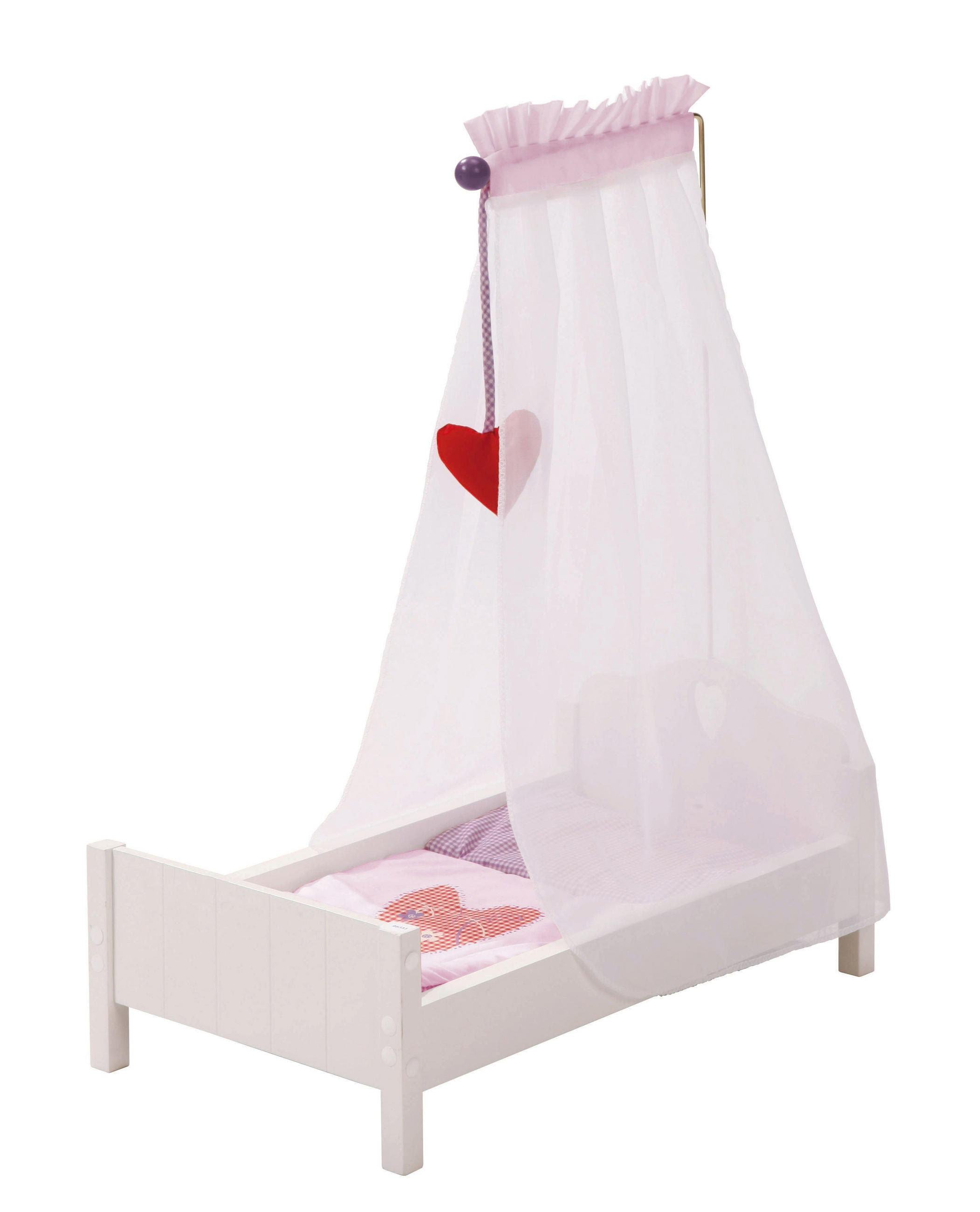 PUPPENSTANDBETT Fienchen - Weiß, Holzwerkstoff (30/60/52cm) - Roba
