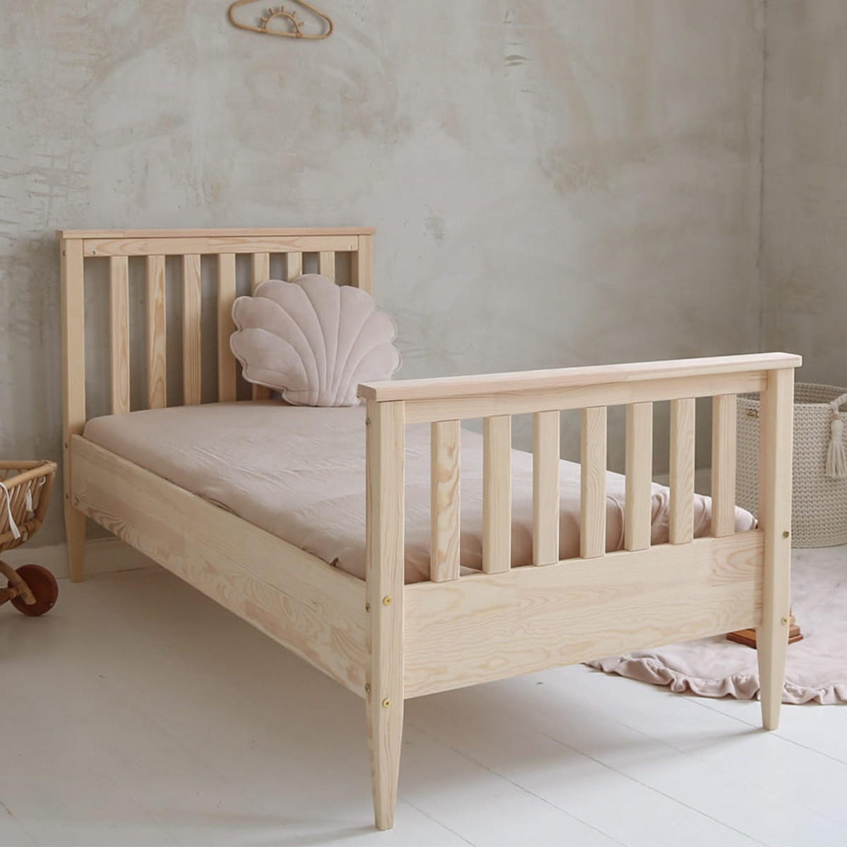 POSTEL 90/190 Joséphine Přírodní dřevo - hnědá, dřevo (90/190cm) - Petits-meubles