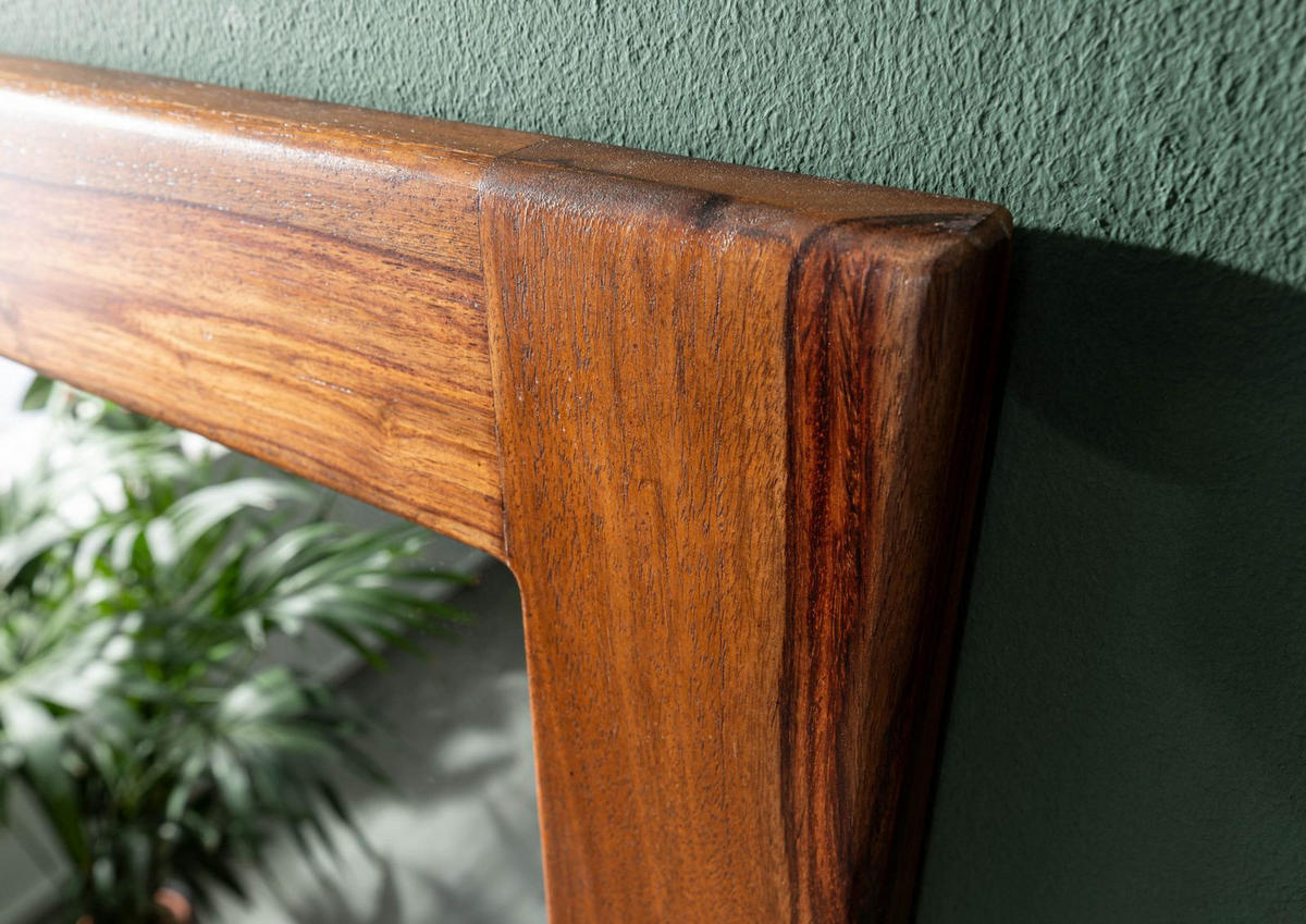 SPIEGEL Sheesham 100x3x70 walnuss gewachst TORONTO #237 - Walnussfarben, Holzwerkstoff (100/70/3cm) - Massivmoebel24